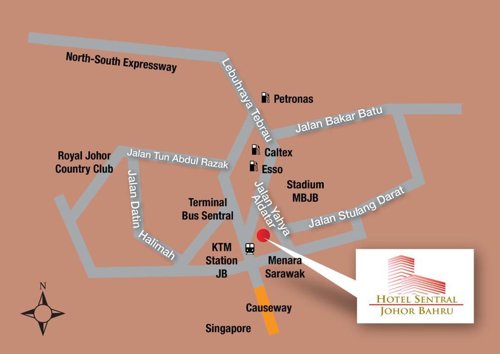 Hotel Sentral Johor Bahru @ Woodland Causeway Ngoại thất bức ảnh